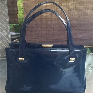 Vintage Navy Blue Handbag